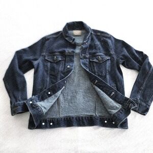 Womens Skull Graphic‎ Indigo Wash Denim Jacket S